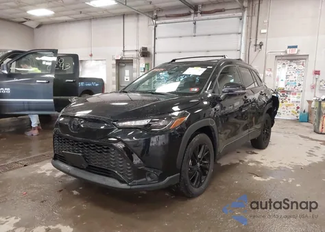 2025 Toyota Corolla Cross Hybrid Nightshade Edition из США, поврежденный, VIN 7MUFBABG1SV081830